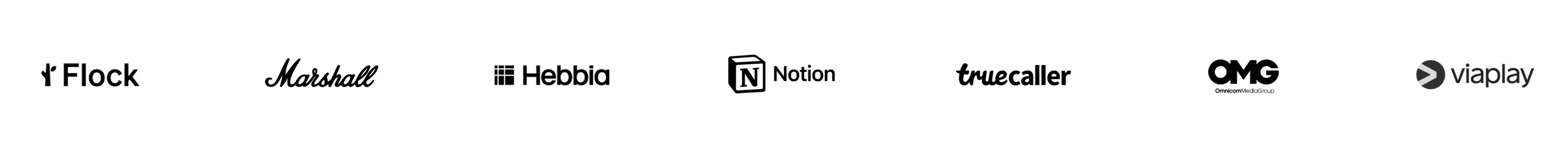 Trusted by Flock, Marshall, Hebbia, Notion, Truecaller, OMG and Viaplay